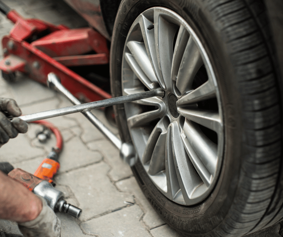 Tire Change - Lovejoy Towing